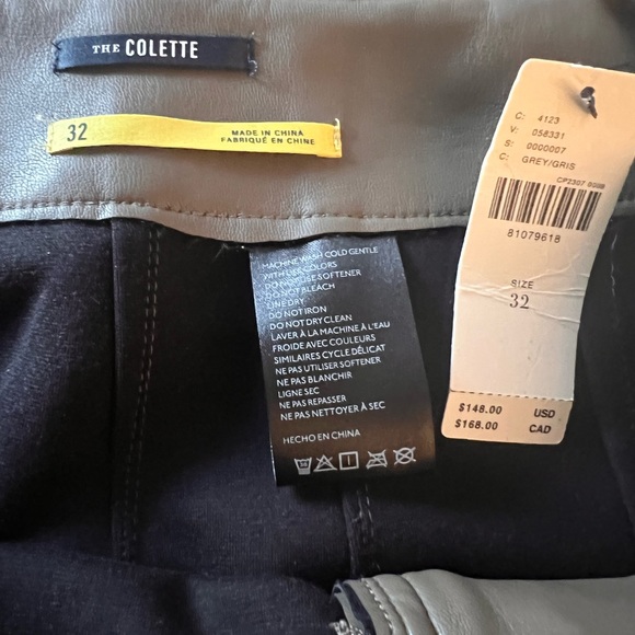 Anthropologie The Colette Cropped Wide-Leg Faux Leather Pants - Picture 11 of 11